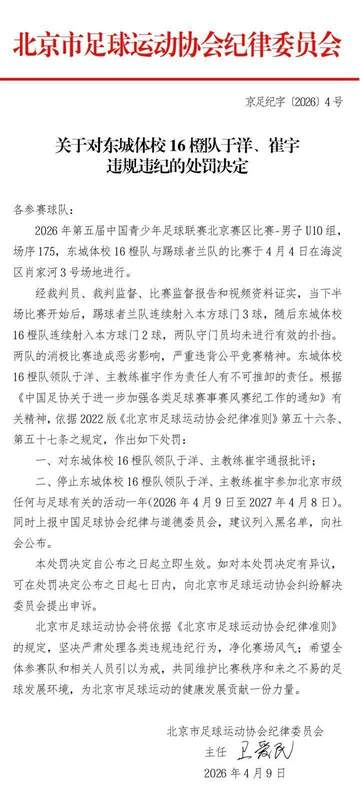 技术视角下的青少年足球诚信危机:从U10假球事件透视青训体系深层漏洞 体育新闻