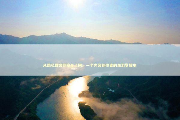 从隐私裸奔到安全上网：一个内容创作者的血泪觉醒史 IT技术